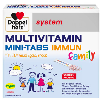 DOPPELHERZ Multivitamin Mini-Tabs family system