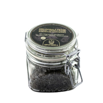 Spaterra Sauna Peelingsalz Detox Vulkan + Mineral Power Kokosnuss Aktivkohle
